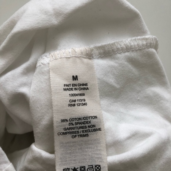 Garage M White Tank w/ Stripes - Picture 3 of 3